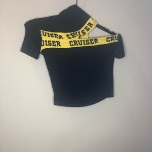 Off shoulder crop top